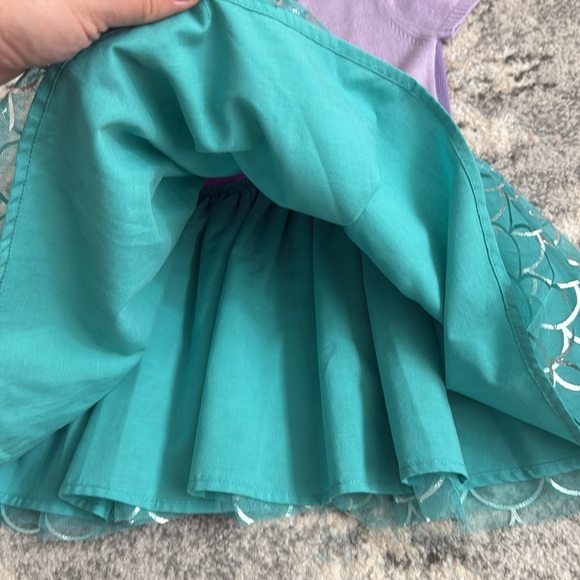 Toddler Girl Little Mermaid Sweater Dress - Picture 6 of 7